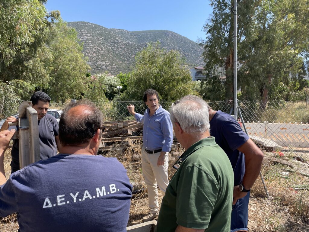 Στο αντλιοστάσιο της Αγριάς ο πρόεδρος της ΔΕΥΑΜΒ