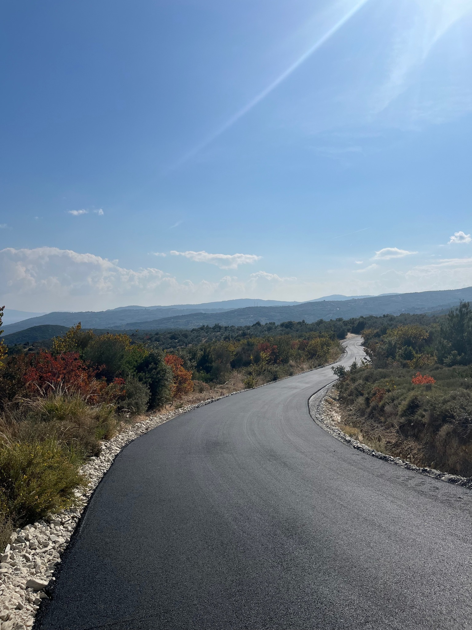 Ασφαλτόστρωση του νέου δρόμου από Συκή έως Ποτιστικά